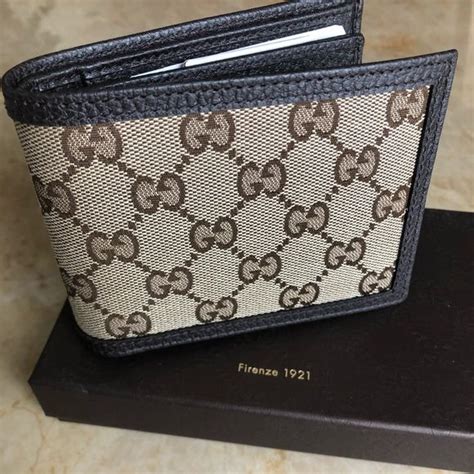 mens gucci wallet outlet|gucci trifold wallet for men.